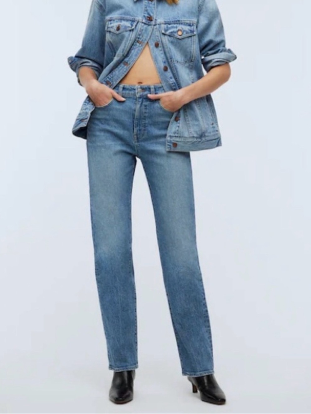 Madewell Women’s 90S STRAIGHT jeans Blue 14W denim